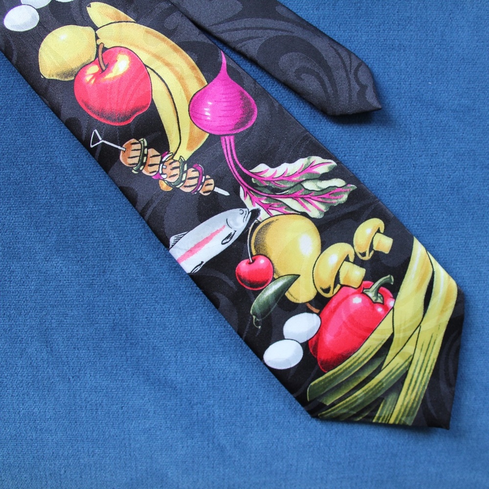 Clip on Produce Grocery Tie - Black